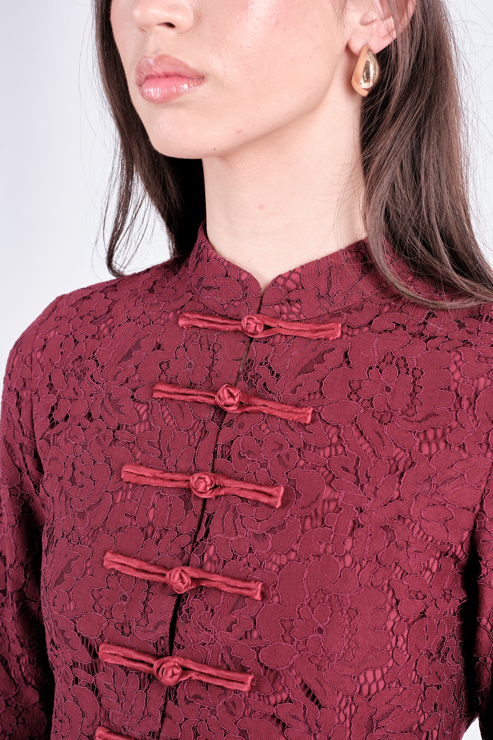 Lace Affair Navy Top