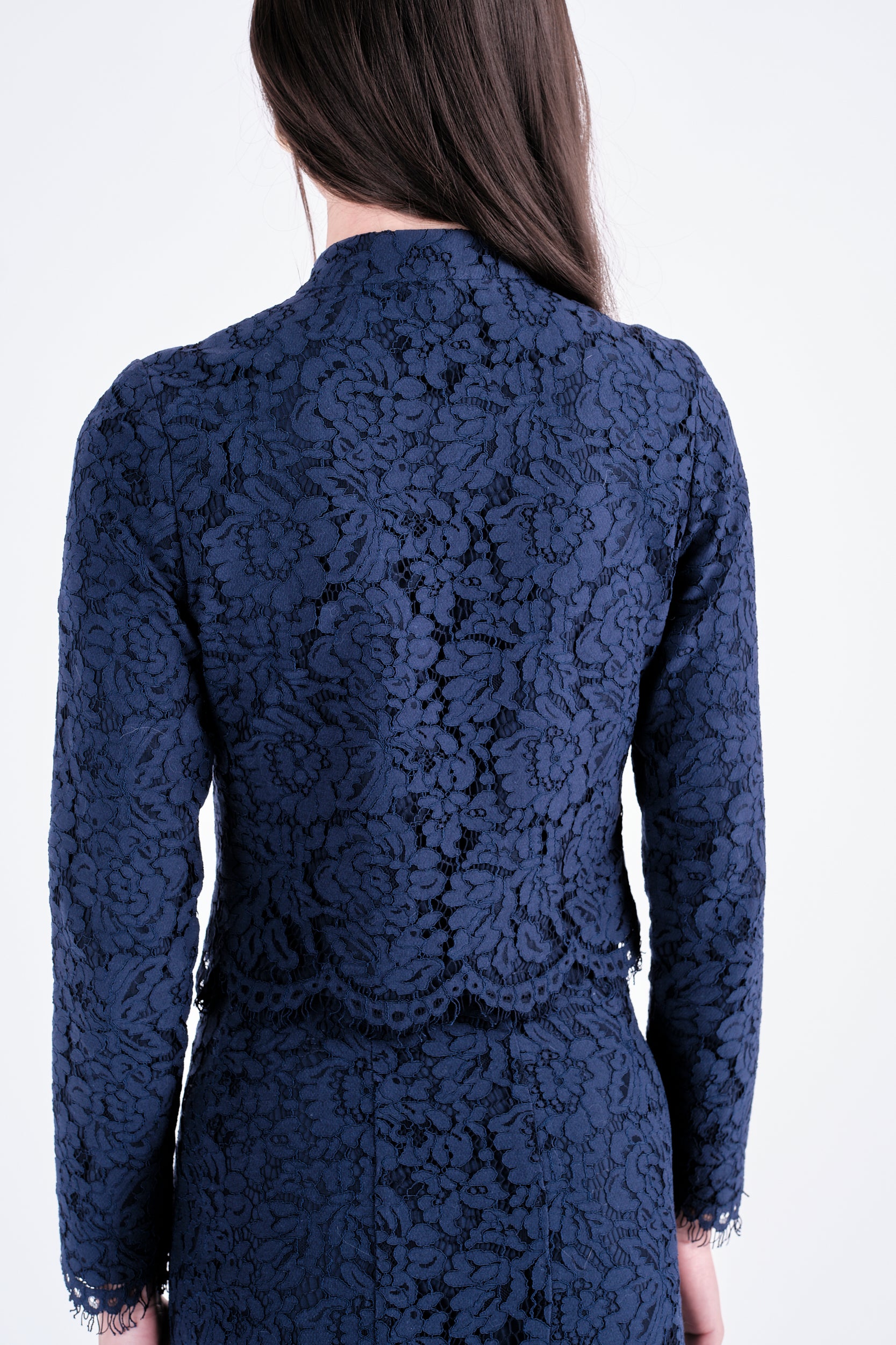 Lace Affair Navy Top