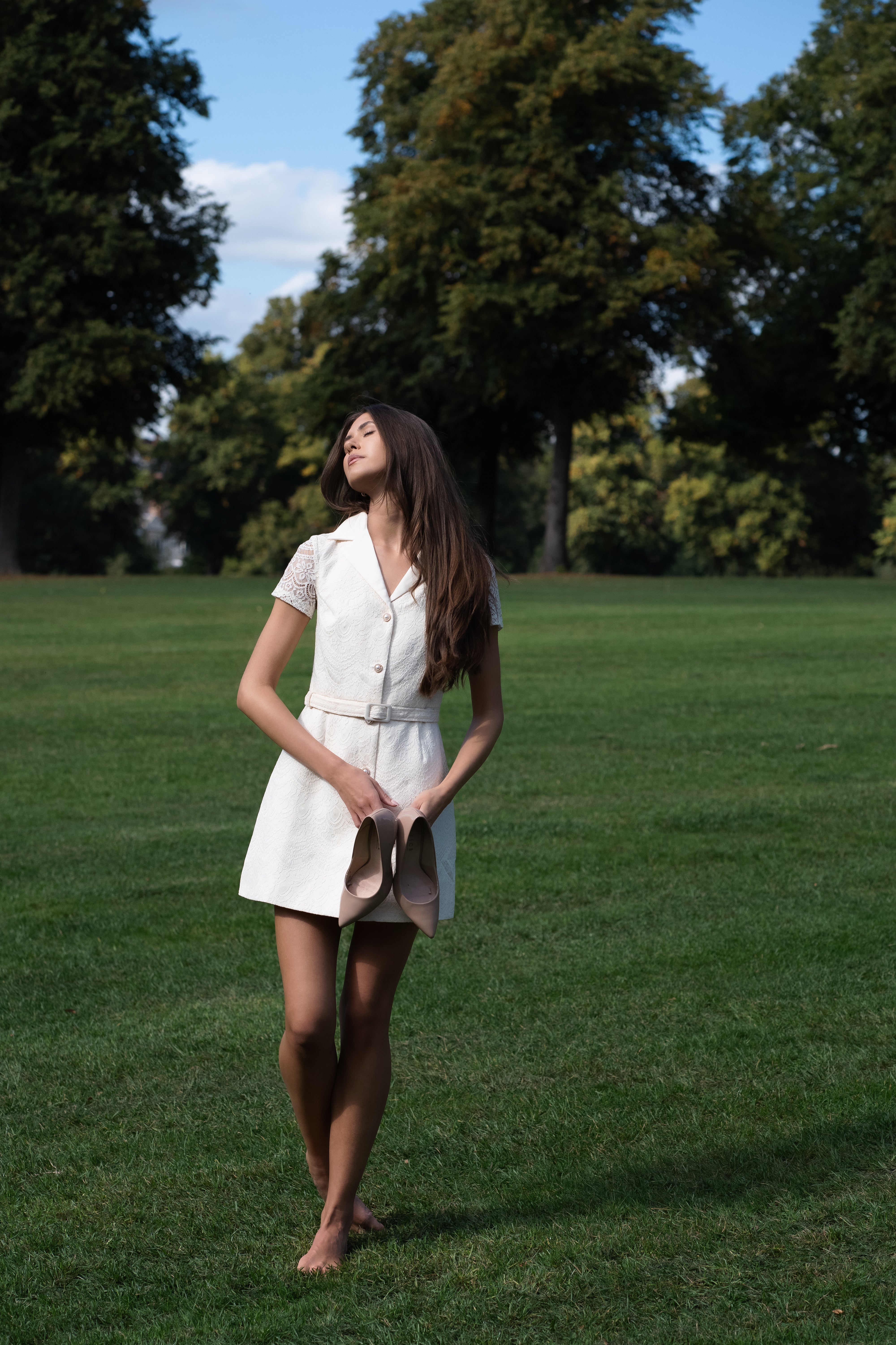 Short Sleeve Lace Dress